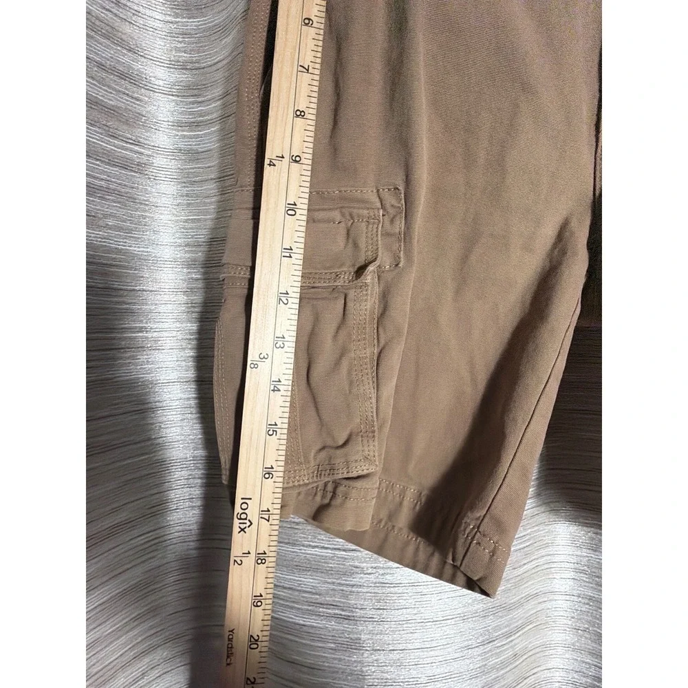 Goodthreads Mens Cargo Shorts Brown Canvas Utility Multi-Pocket Size 29